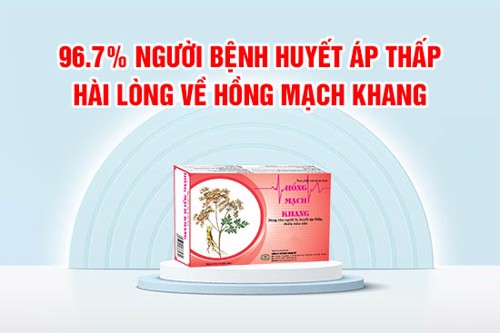 Nghiên cứu đánh giá tác dụng sản phẩm Hồng Mạch Khang trên người huyết áp thấp